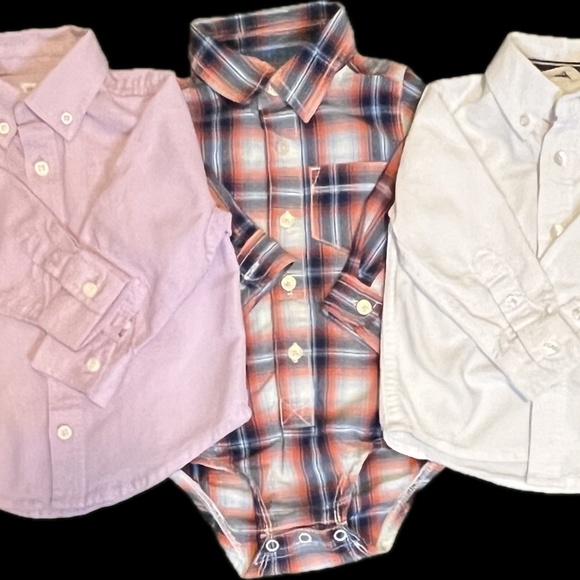 12m-18m Dress shirt Set of 3 +Black Cardigan - Picture 6 of 6